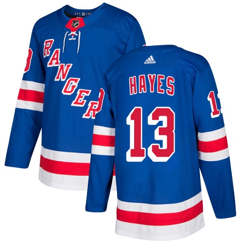 Adidas Men New York Rangers #13 Kevin Hayes Royal Blue Home Authentic Stitched NHL Jersey